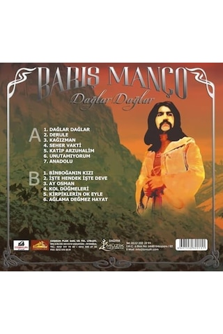 Bayar Müzik Barış Manço Dağlar Dağlar Plak