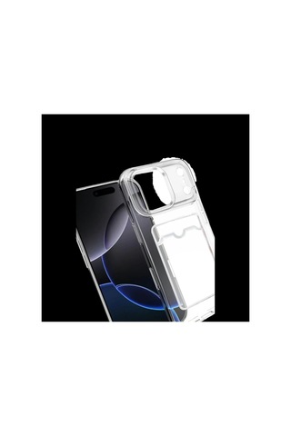 Apple İphone 17 Pro Kart Şeffaf Silikon