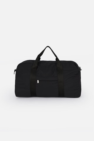 İcone Bag Kadın & Erkek Spor Çantası, Paraşüt Kumaş Önü Cepli Unisex Spor Fitness Gym Çantası - Siyah