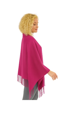 1 Adet Kadın Büyük Bedene Uygun Ekstra Yumuşak Dokulu Püskül Detaylı Kışlık Atkı Omuz Şalı Fuşya