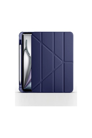 Apple Uyumlu iPad Air 11 10.9 Inç Air 4 5 6 2020 2022 2024 Kılıf Kalem Bölmeli Stadlı Uyku Modlu Akıllı Case Kılıf