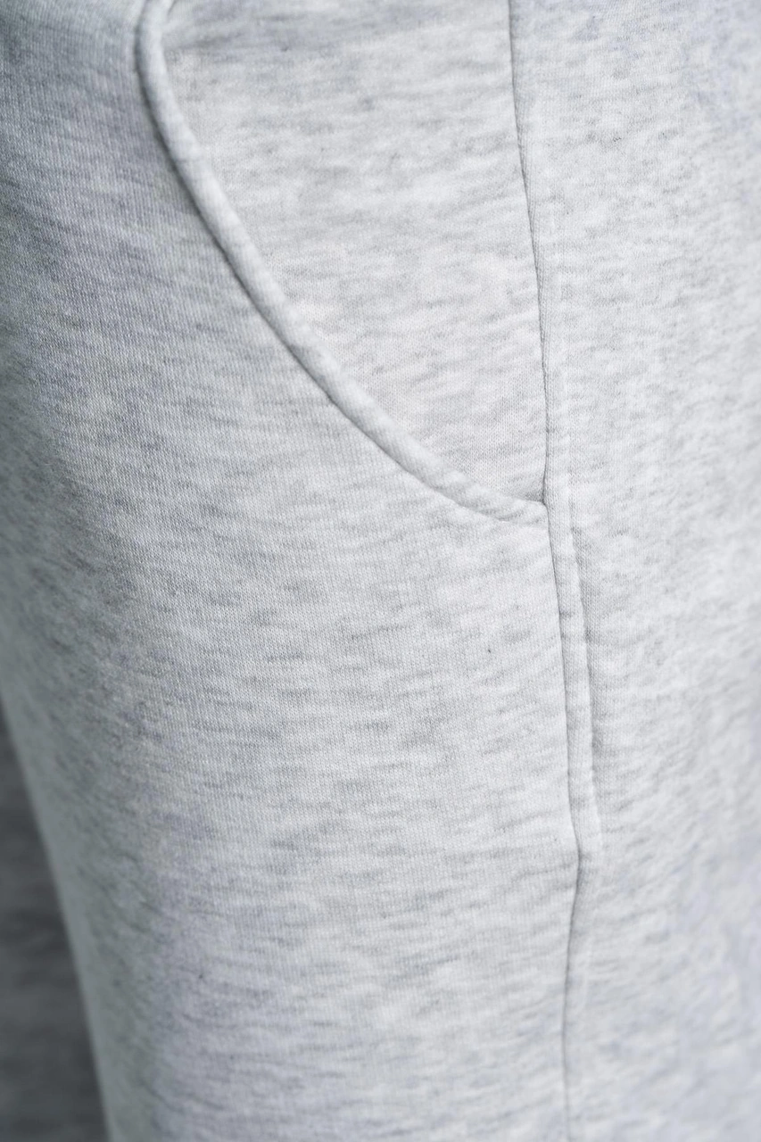 Üç İplik Yüksek Bel Lastikli Jogger Eşofman Altı - Açık Gri Açık Gri