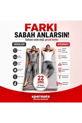 Xpermate Katlanır Yatak Yer Yatağı Misafir Yatağı