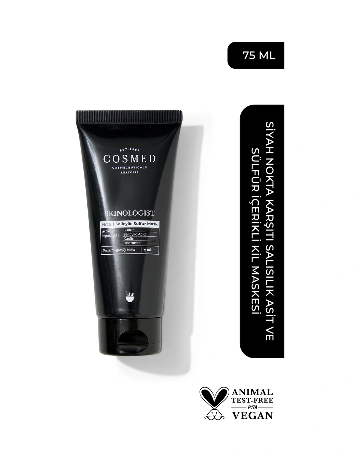 Cosmed Skinologist Salicylic Sulfur Mask/siyah Nokta Karşıtı Kil Maskesi 75 ml