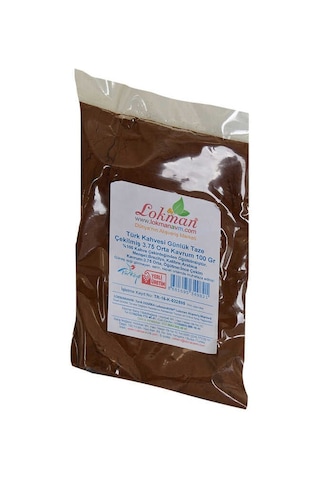 Türk Kahvesi Günlük Taze Çekilmiş 3.75 Orta Krum 100 Gr Paket