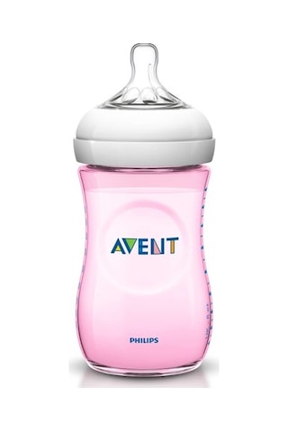 Philips Avent Natural PP Biberon 260 ML Tekli Pembe Scf03417