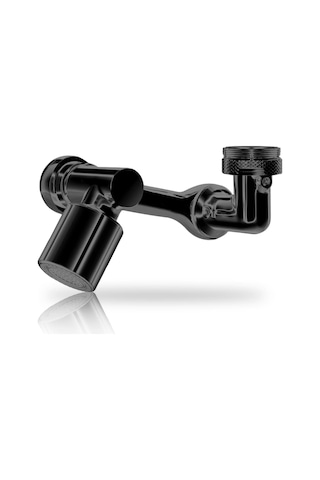 Qianfan 1080 Döner Sıçrama Filtresi Musluğu 1080 Büyük Açılı Gümüş