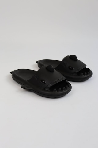 Wagoon Wg500 Köpekbalığı Siyah Unisex Tam Ortopedik Terlik Shark Slides Siyah