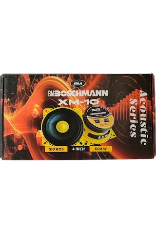 Boschmann Xm-10 Acoustic Seri 10 Cm Midrange 600w Maksimum 100w Rms