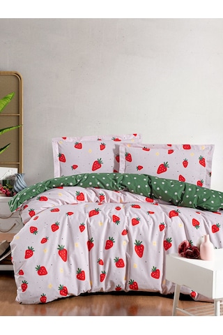 Fitted Ranforce Nevresim Takımı Tek Kişilik Flora