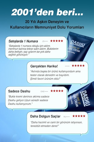 Hacim Veren, Dalgaları Belirginleştiren Saç Şekillendirici Krem Dashu Daily Volume Up Curl Cream