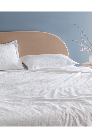 Chantal Tek Kişilik Yatak Örtüsü 8684427016947 Beyaz
