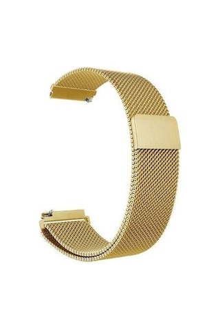 Oppo Watch 46mm 22mm Metal Tel Örgü Lüx Kordon + Metal Kordon Dönüştürücü