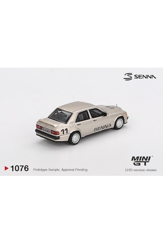Mini Gt 1:64 Mercedes-benz 190e 2.3-16 11 Ayrton Senna Nürburgring 1984 Figürlü Model Araba Gri