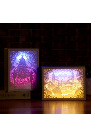 Maiyame 3d Led Kağıt Heykel Lamba: Romantik Noel Dekoru Ve Yatak Odası Aydınlatması Pil Dahil Değil Diğer