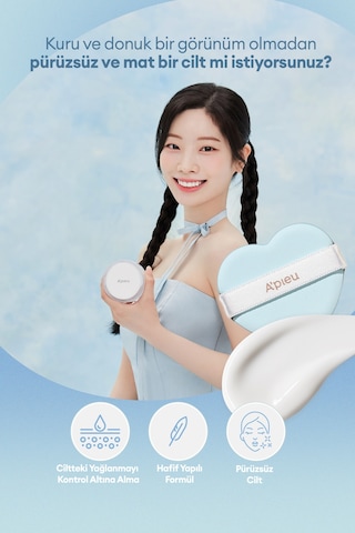 Hyalüronik Asit İçeren, Yağ Kontrolü Sağlayan Cushion Yenilikçi Sıvı Pudra A'pıeu Waterlock Finisher 0