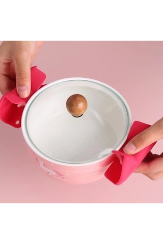 Fiyonk Şeklinde Silikon Tutacak Renkli