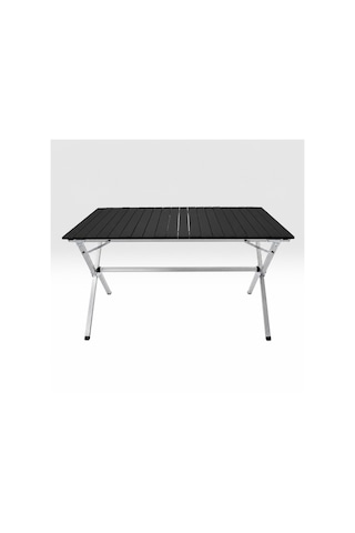 Katlanabilir Alüminyum Kamp Masası - 6/8 Kişilik - Tundra Dark - Taşıma Çantalı Karışık/Çok Renkli