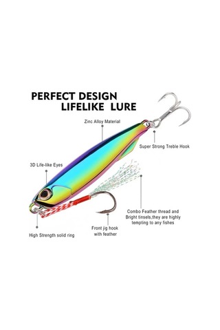 Tongxida 30/10 Adet Sıcak Metal Jigs Seti - 7g-60g Balıkçırk Cazibesi - 30 Renkli Ağır Yem Balıkçılık Kiti