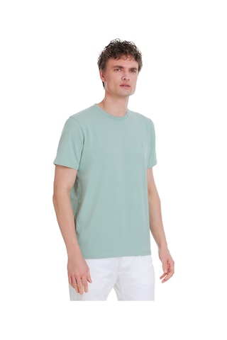 Hatemoğlu Mavi Regular Fit Bisiklet Yaka Pamuklu Tişört 1996538 Mavi-03