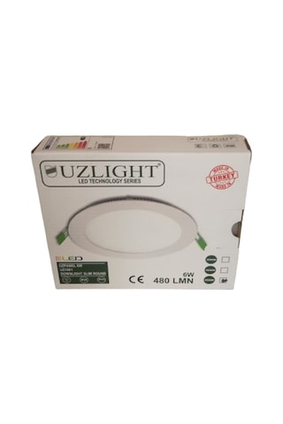 Uzlight 6w Led Spot Beyaz Işık 6500k Sıva Altı 5 Li Paket Delik Ç