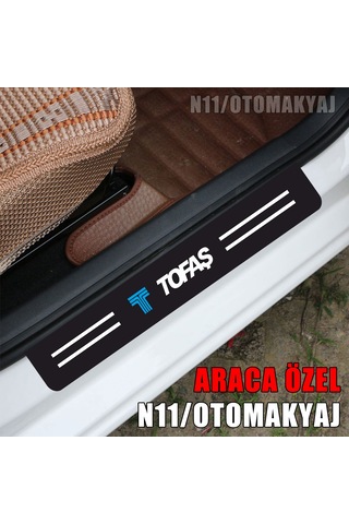 Tofaş Tempra Uyumlu Kapı İç Koruma Ayaklık Sticker Markalı