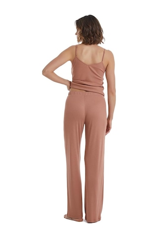 Blackspade Kadın İnce Askılı Kahverengi Pijama Takımı C0t4n3o15- 001