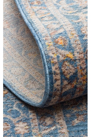 Hoom Rugs Petra 18 Mavi Makine Halısı Mavi