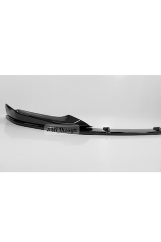 Bmw 5 Serisi G30 Uyumlu Ön Tampon Eki - Parlak Siyah Piano Black Vakum Plastik M Performance Lip 2017-2020 M Sport