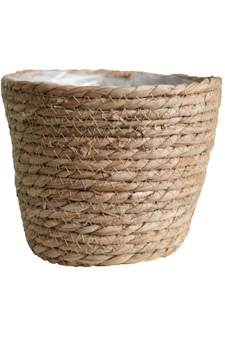 Suntek Rustik El İşi Dokuma Rattan Doğal Deniz Çayırı Sepeti 22x15x14cm Orta Diğer