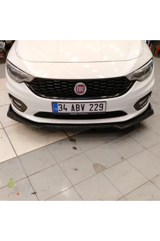 Fiat Egea Ön Tampon Eki Lip 3 Parça Parlak Siyah