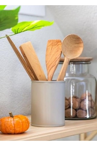 Stripe Tezgah Üstü Kaşıklık Bej 13 11 Cm Bej