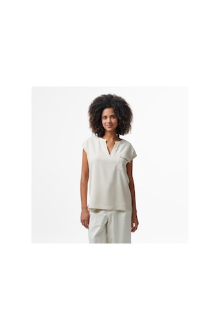Nautica Kadın Bej Relaxed Fit Gömlek Düz 55w090t Bej