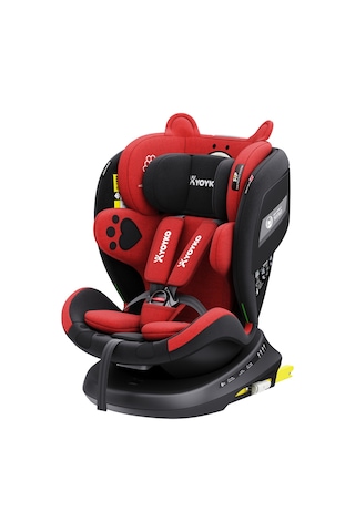 Yoyko Bear 360 Dönebilir Yatabilir İ-size 0-36 Kg Oto Koltuğu Isofıx/sıp/latch - Kırmızı