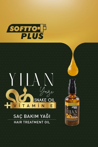 Softto Plus E Vitaminli Yılan Yağlı Saç Yağı 50 Ml - Güçlendirici Bakım
