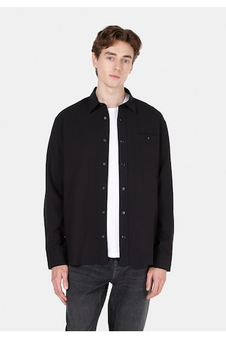 Colin's Colins Regular Fit Shirt Neck Düz Erkek Siyah Uzun Kol Gömlek Cl1069905 Cl1069905 Q1.v2 Blk Siyah