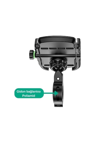 Nukrotech Mrt City Poliamid Bağlantılı Telefon Tutucu Siyah