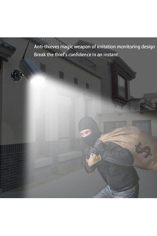 Sge Güneş Enerjili Hareket Sensörlü Kamera Görünümlü Led Lamba Sa Diğer