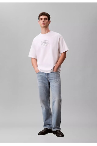 Calvin Klein Erkek Tişört-lv04rf823g Beyaz