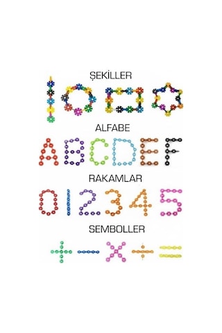Masterflakes Eğitici Kilitli Diskler Stem Eğitimi Uyumlu 5 Renk Ve 300 Parça Yapı Oyuncak Seti