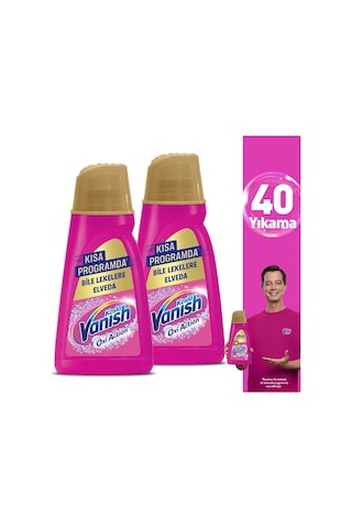 Vanish Oxi Action Deterjan ve Leke Çıkarıcı Sıvı Renkliler 1 L x 2