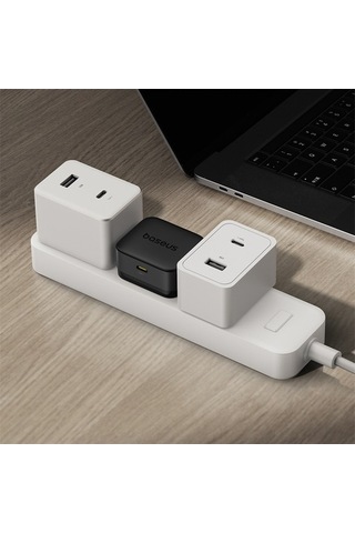 Tongxida Baseus 20w C Tipi Hızlı Şarj Adaptörü, İngiltere Fişi, Siyah Kablo Siyah