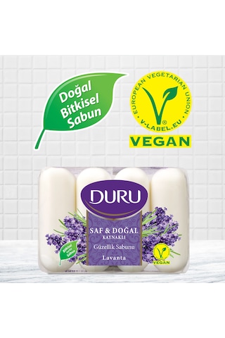 Duru Saf & Doğal Kaynaklı Güzellik Sabunu Lavanta 4 x 280 G