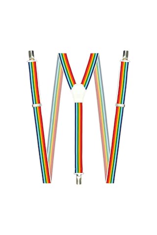 Dwoy Gökkuşağı Unisex Pantolon Askısı Çok Renkli