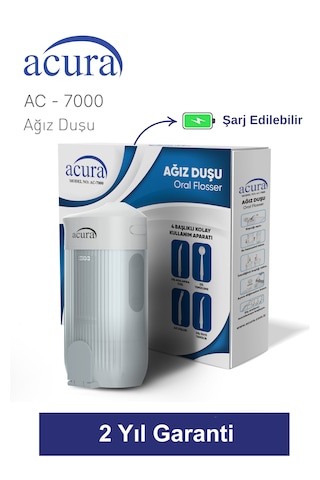 Acura Ac-7000 Şarjlı 4 Başlıklı Ağız Duşu