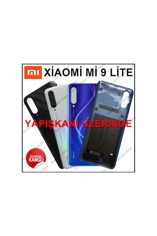 Xiaomi Mi 9 Lite Arka Kapak Batarya Pil Kapağı Cam