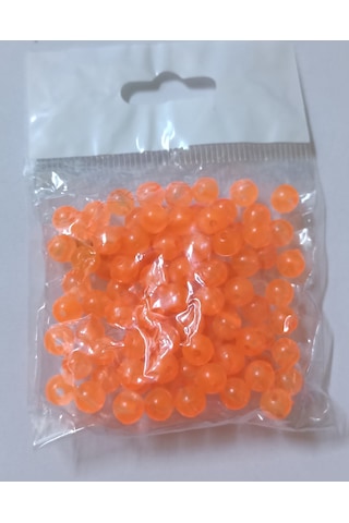 Silikon Boncuk Soft 100 Adet 6 Mm Turuncu