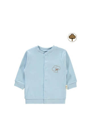 Civil Baby Bebek Organik Hırka 1-12 Ay Mavi