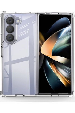 Schitec Samsung Galaxy Z Fold 6 Magsafe Özellikli Şeffaf Kılıf -