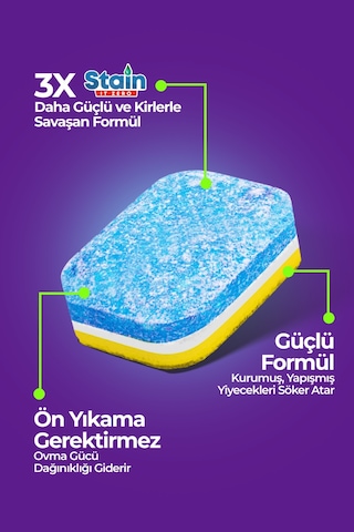 Stain İt Zero Hepsi Bir Arada Bulaşık Makinesi Deterjanı 30 Tablet